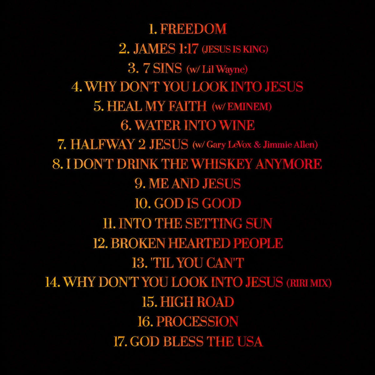 Video Post from Kid Rock about the new album Halfway 2 Jesus